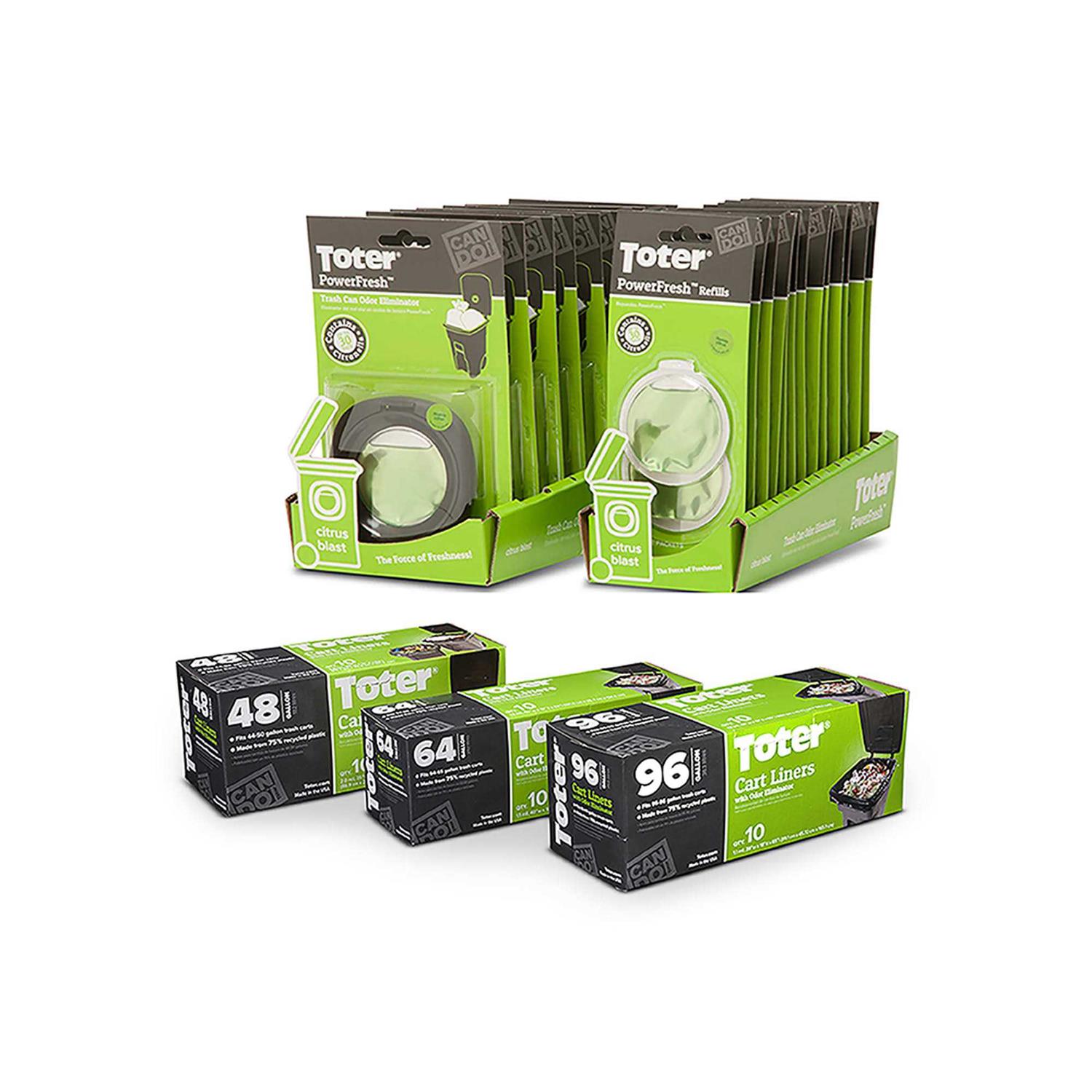 Toter 96 gal Quick Tie Cart Liner GB096-R8000 - Image 2