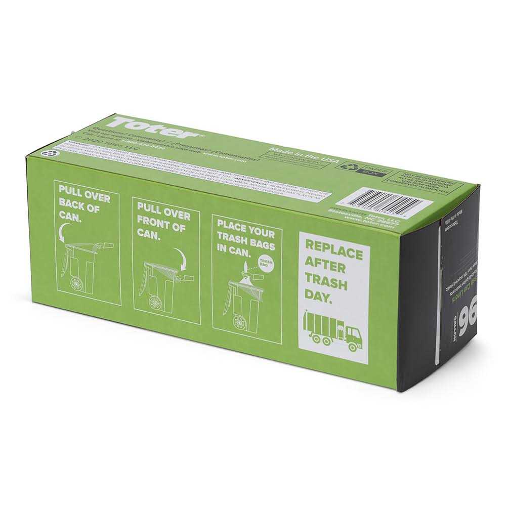 Toter 96 gal Quick Tie Cart Liner GB096-R8000 - Image 3