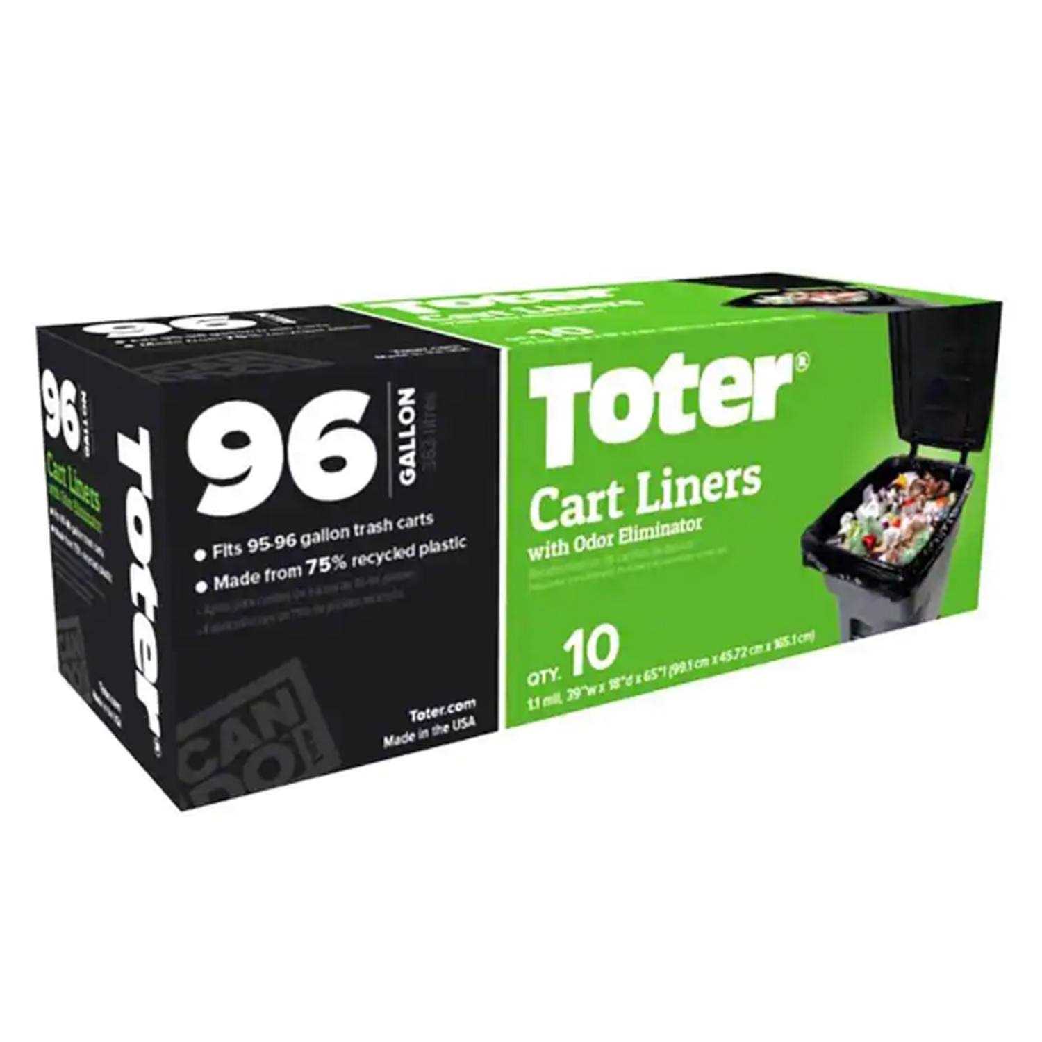 Toter 96 gal Quick Tie Cart Liner GB096-R8000 - Image 4