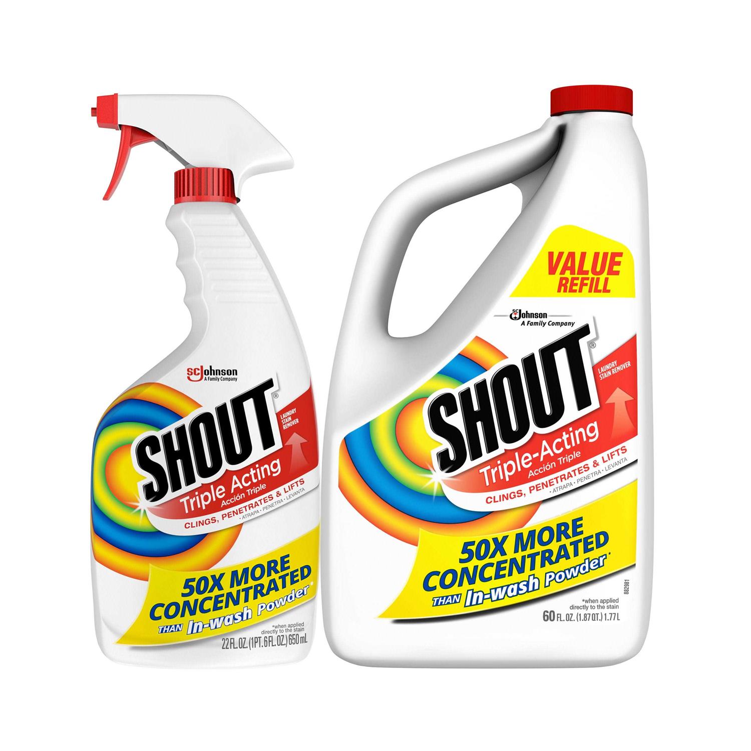 Shout Triple Acting Laundry Stain Remover Refill