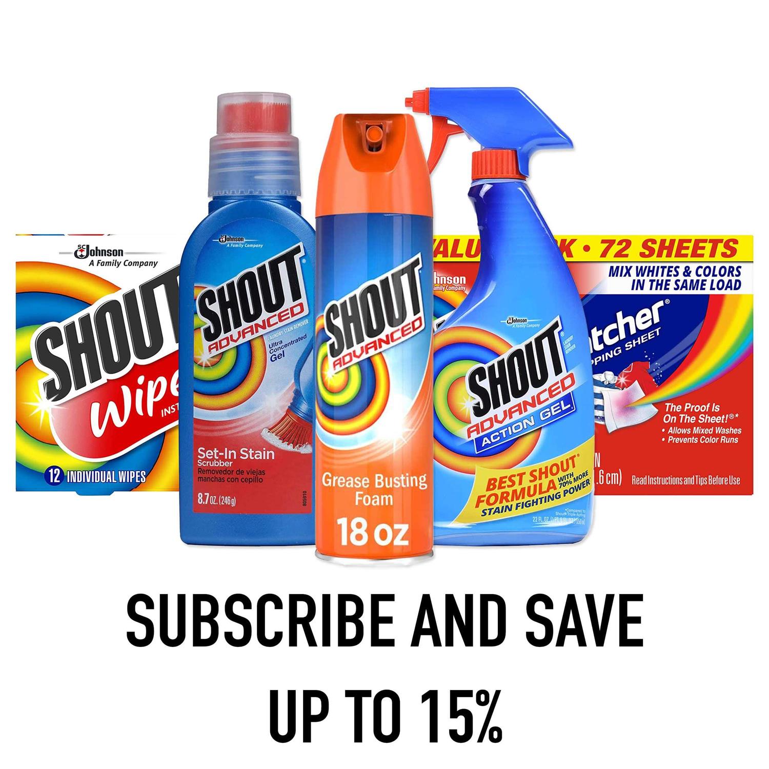 Shout Advanced Grease Busting Foam Laundry Stain Remover - Image 4