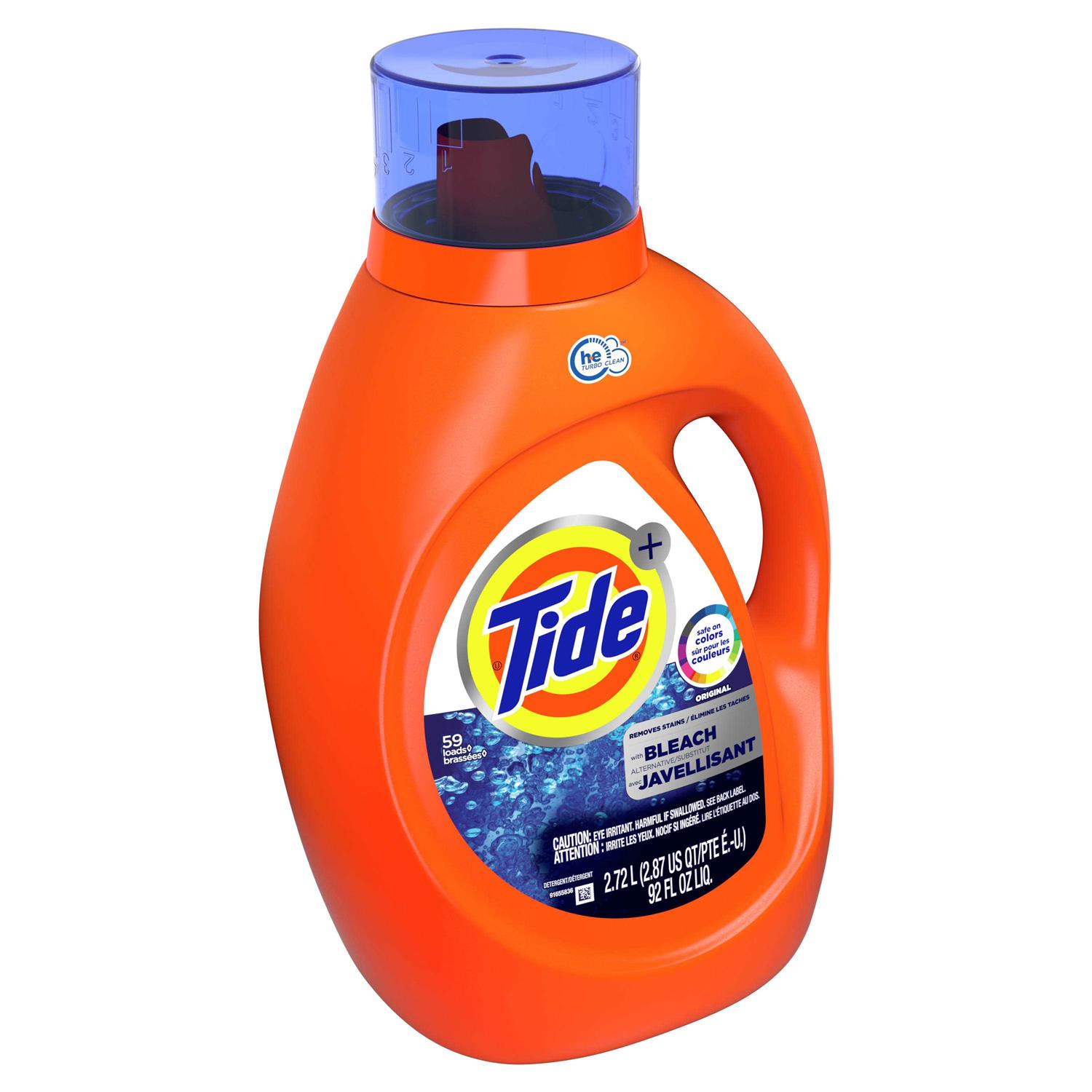 Tide Plus Bleach Liquid Detergent - Image 2