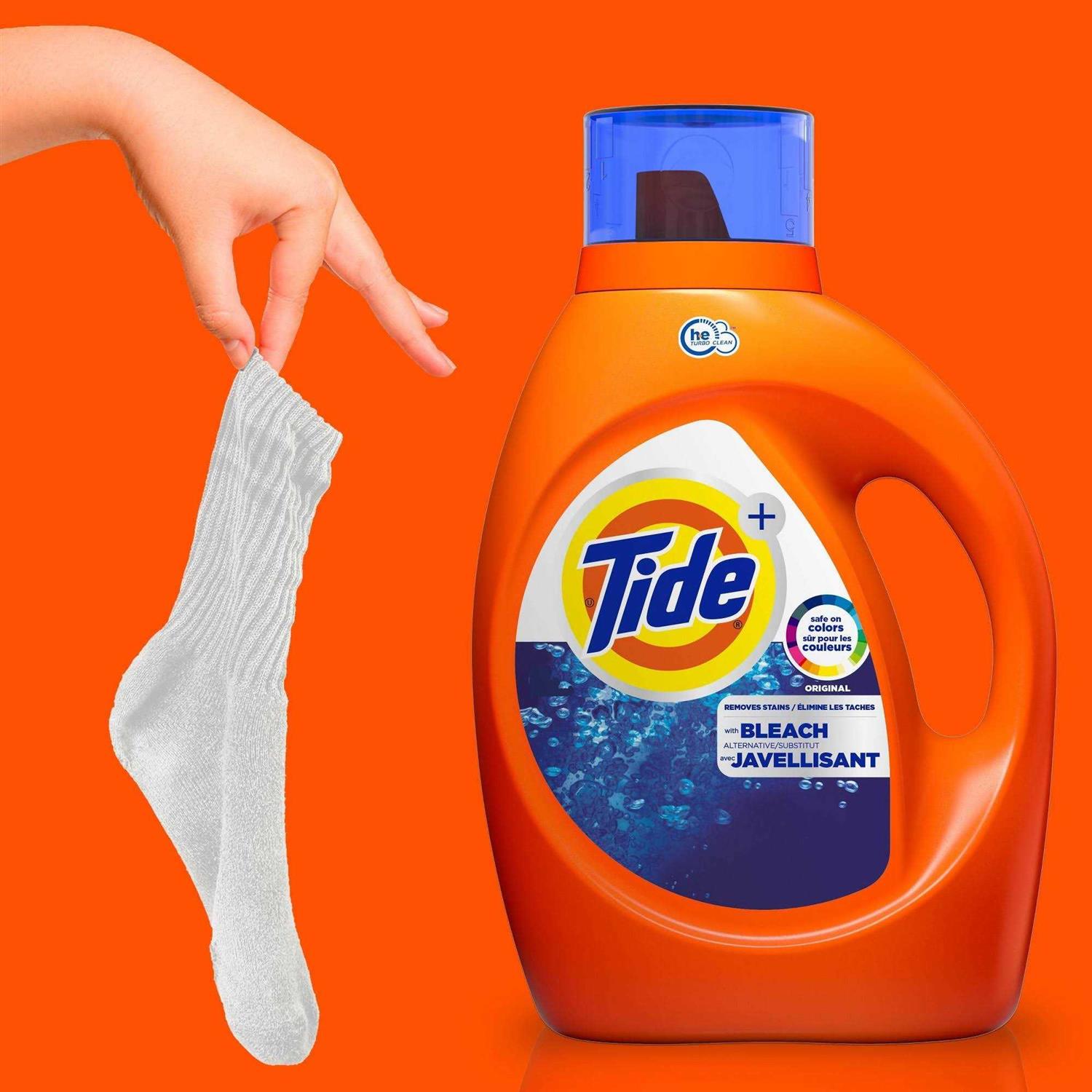 Tide Plus Bleach Liquid Detergent - Image 3