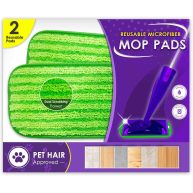 Turbo Microfiber Reusable Mop Pads Fit Swiffer WetJet 12 Inch