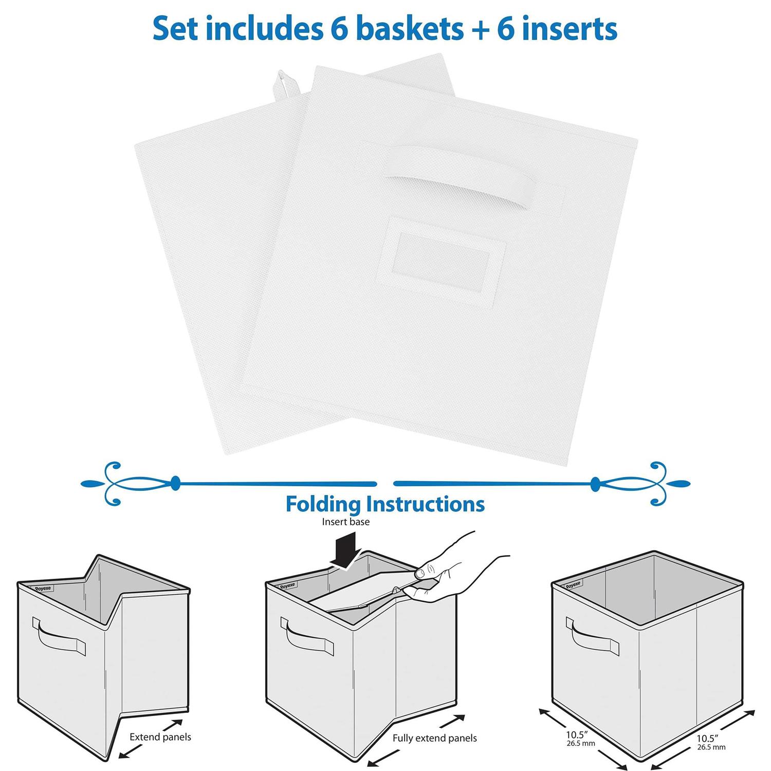 Royexe Storage Cubes 11 Inch Cube Storage Bins - Image 4