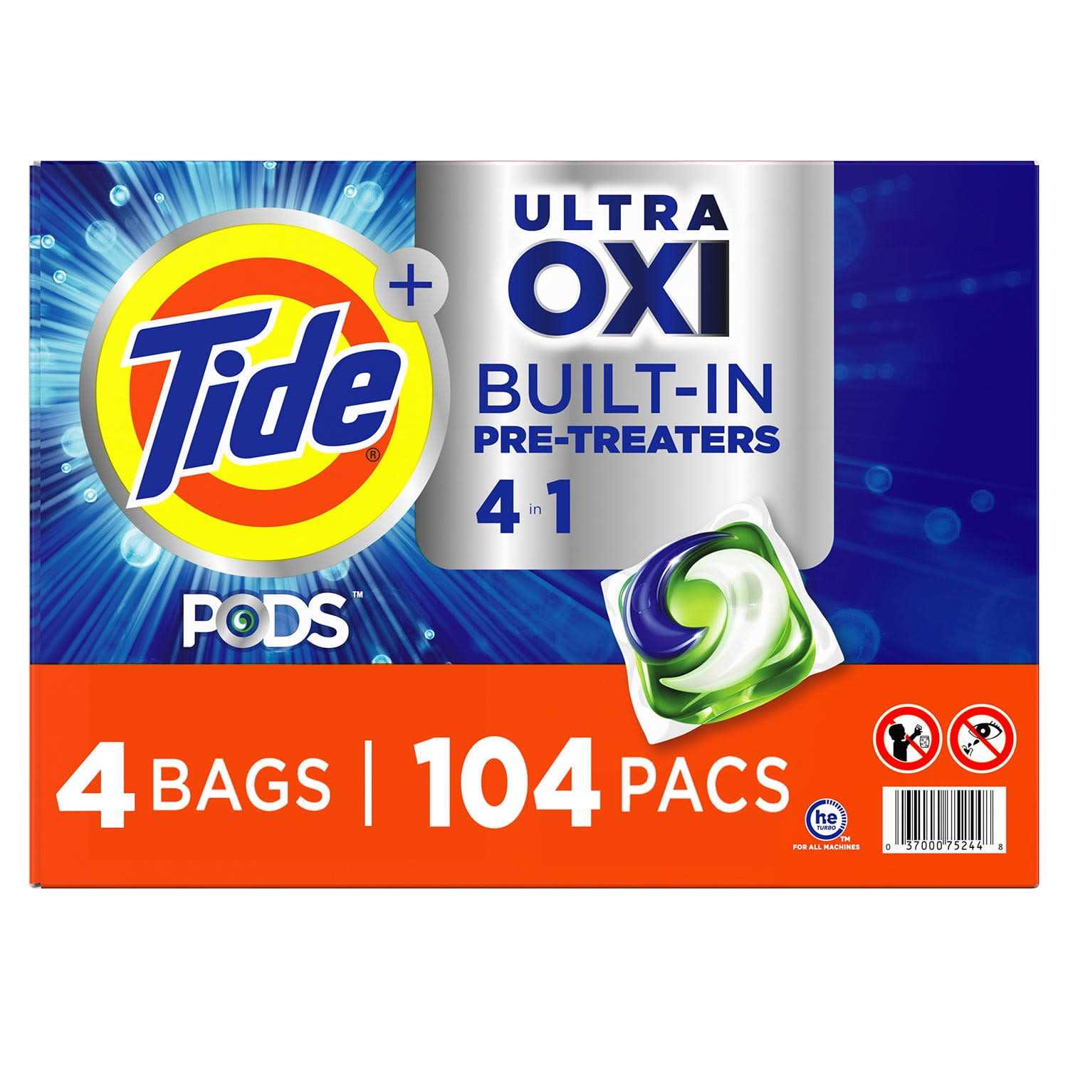 Tide Pods Ultra Oxi Liquid Detergent Pacs
