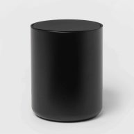 Threshold Metal Waste Can Black