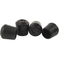 Super Sliders 1 inch Round Rubber Tip Chair Leg Caps Floor Protection Pad
