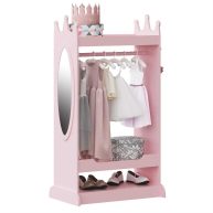 UTEX Kids Dress up Storage with Mirror,Costume Closet for Kids
