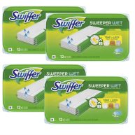Sweeper Wet Mopping Pad Refills for Floor Mop Open Window Fresh Scent 12 Count