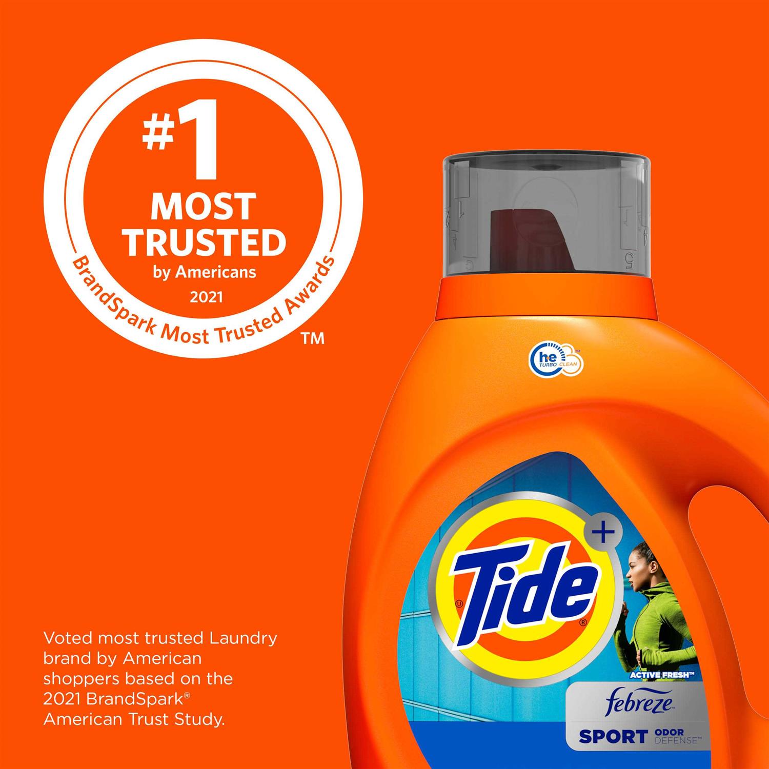 Tide Plus Febreze Liquid Laundry Detergent Sport Odor Defense - Image 3