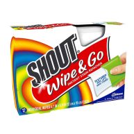 Shout Wipe & Go Instant Stain Remover Wipes