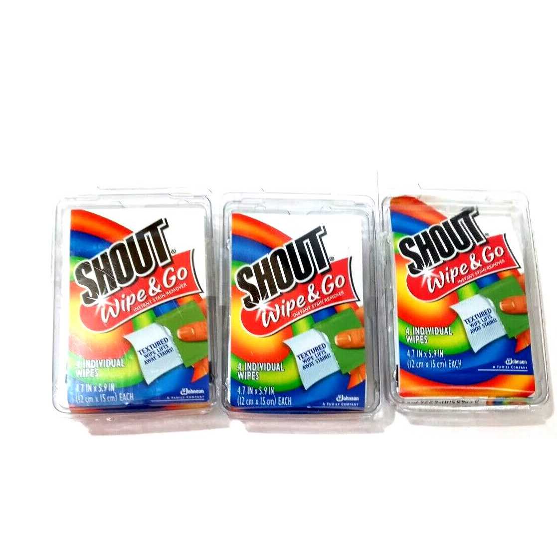 Shout Wipe & Go Instant Stain Remover Wipes - Image 2