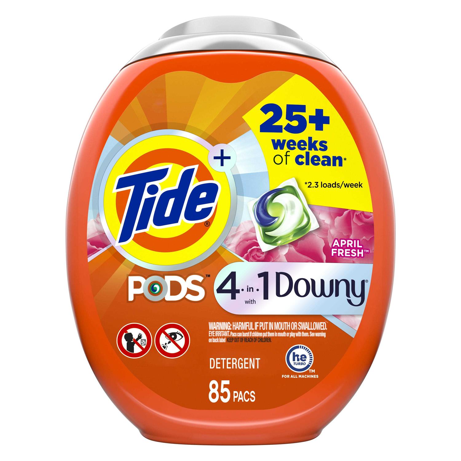 Tide Pods with Downy April Fresh HE Laundry Detergent