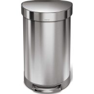 simplehuman 45L Semi Round Step Trash Can