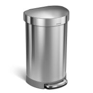 simplehuman 45L Semi Round Step Trash Can