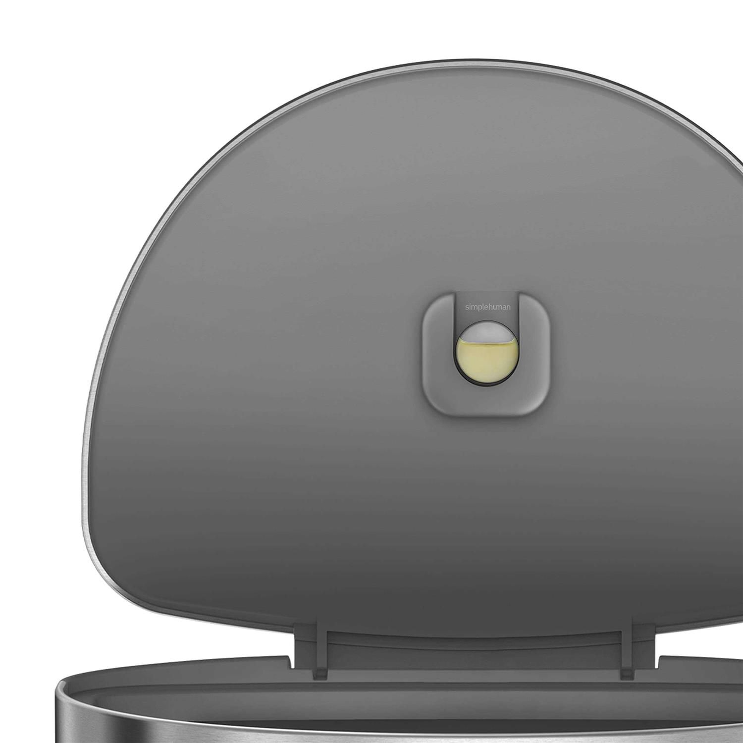 simplehuman 45L Semi Round Step Trash Can - Image 2
