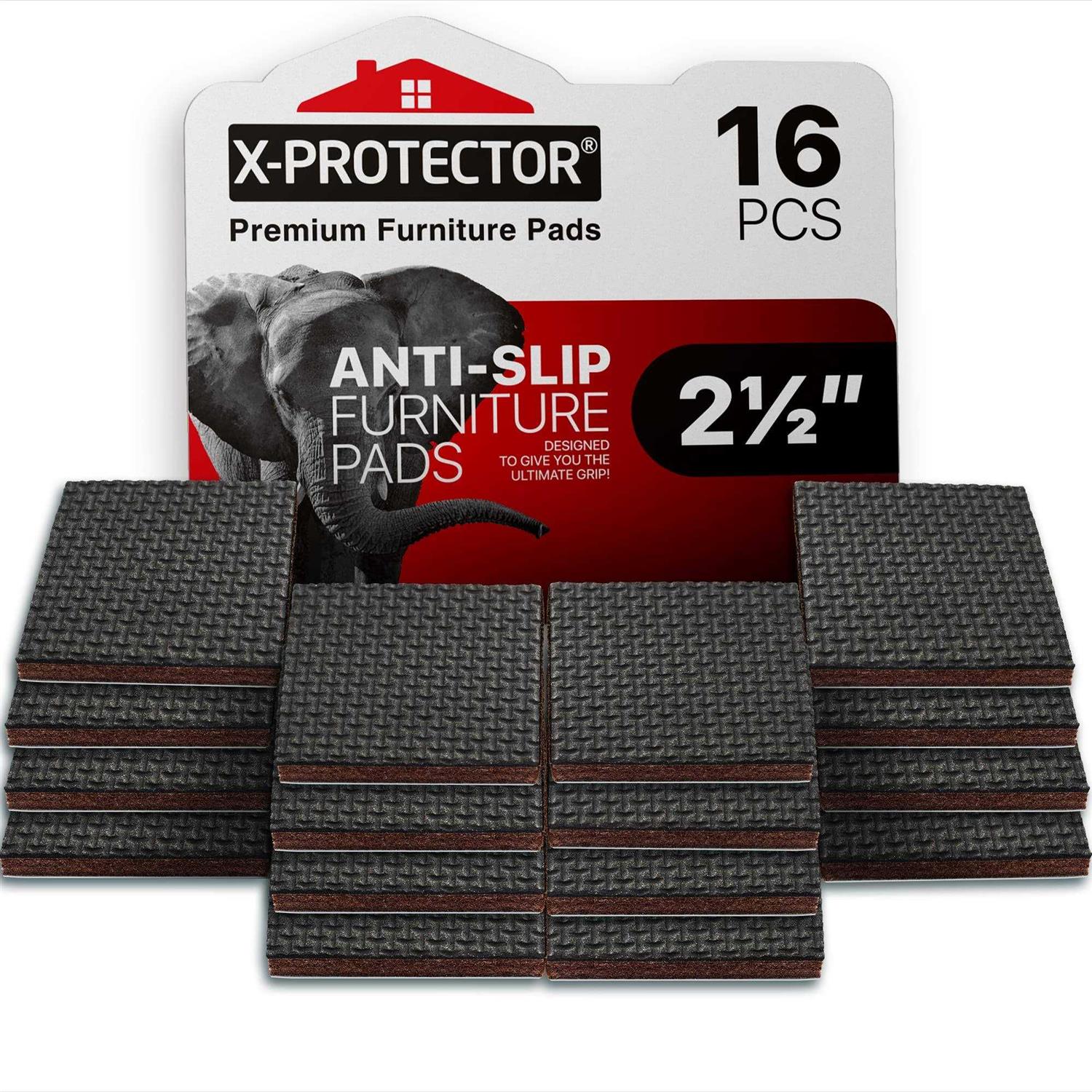 X-protector Non Slip Furniture Pads Premium Furniture Grippers Rubber Furniture