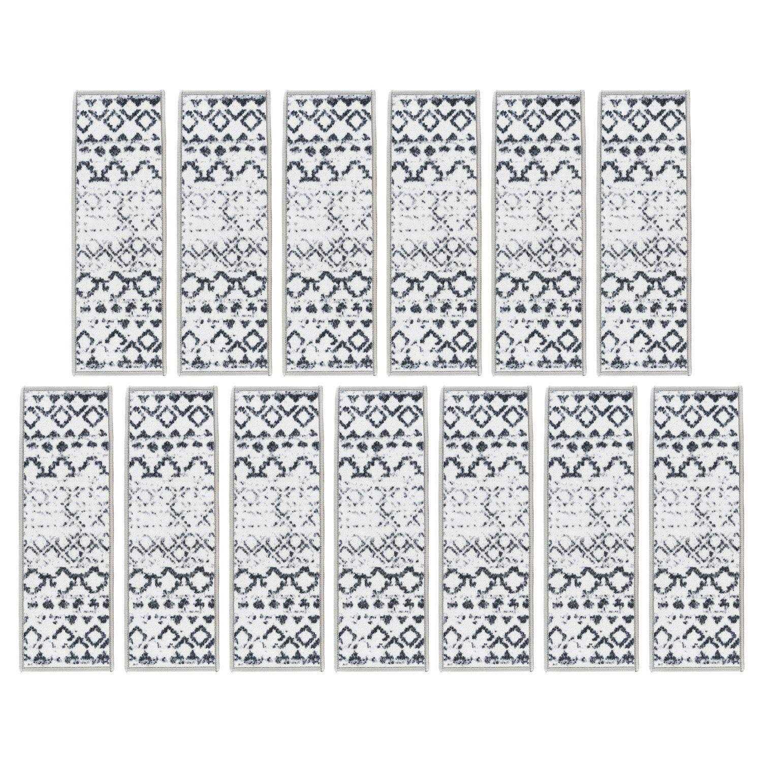 World Rug Gallery Distressed Bohemian Non-Slip Stair Treads - Image 5