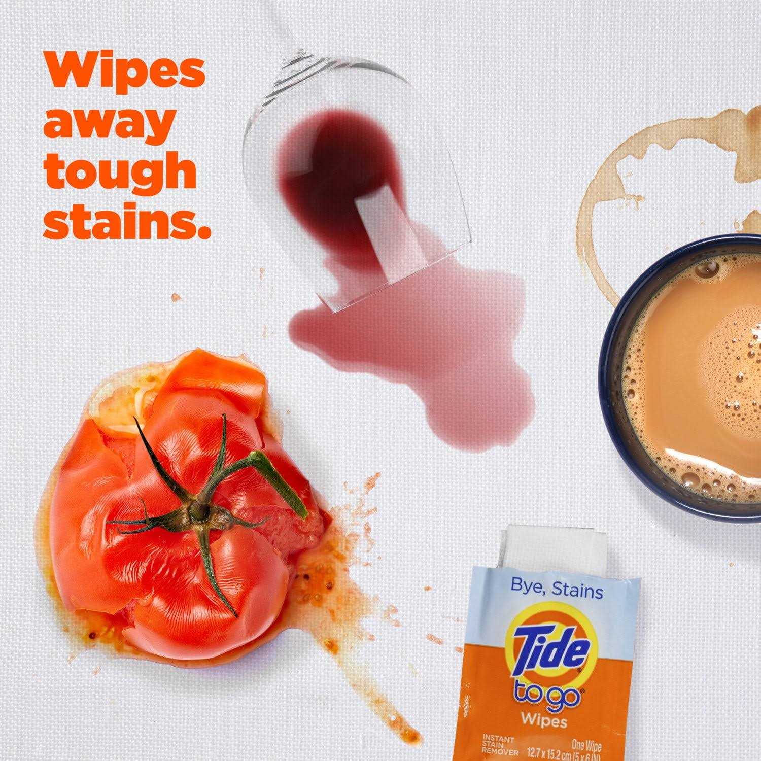 Tide To Go Instant Stain Remover Wipes - Image 5