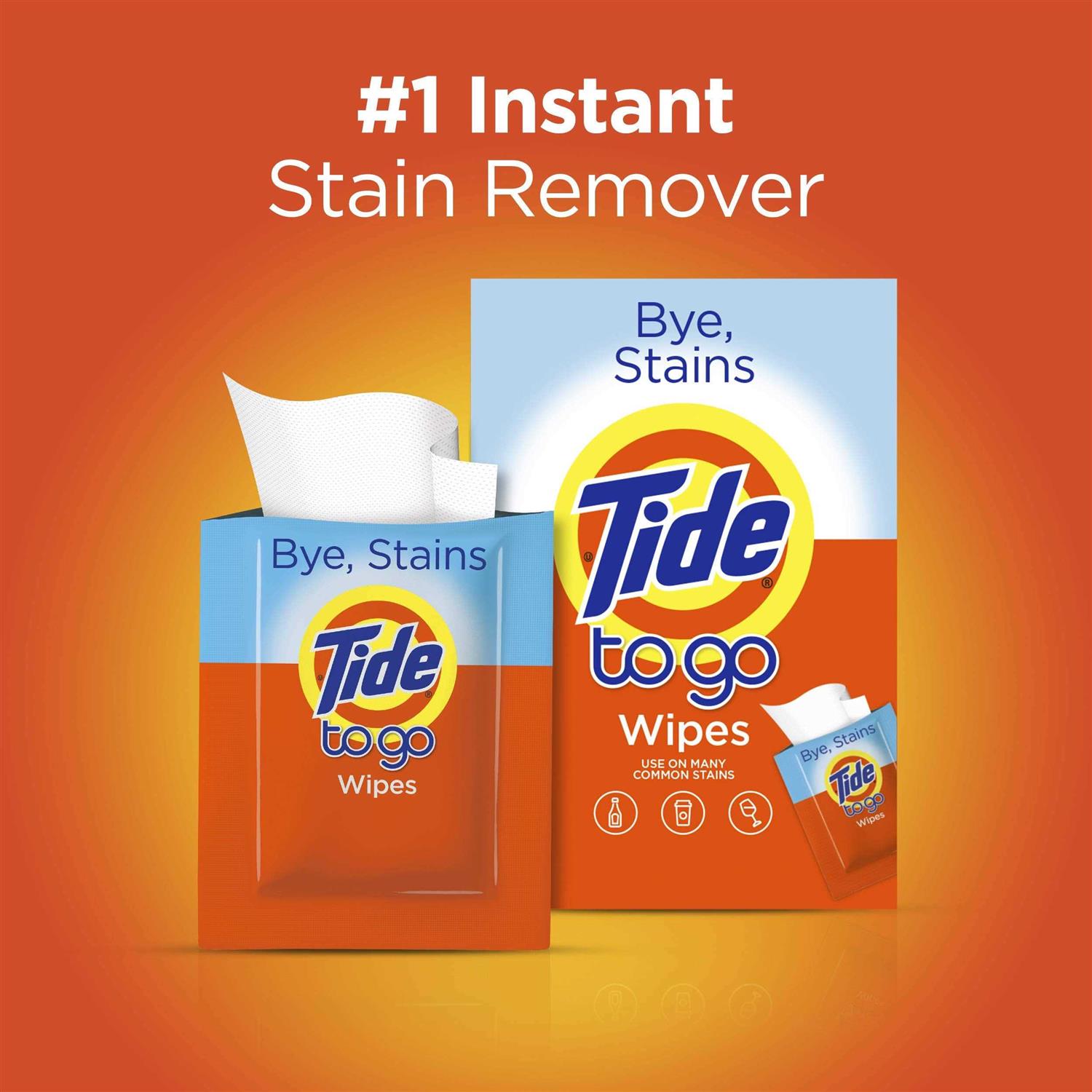 Tide To Go Instant Stain Remover Wipes - Image 4