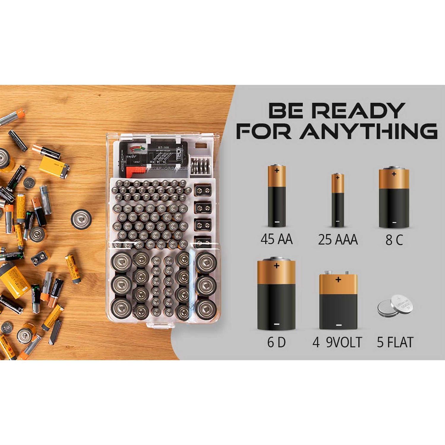 THE BATTERY ORGANISER The Battery and Tester with Cover, Battery Storage Organizer and Case - Image 5