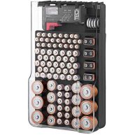 THE BATTERY ORGANISER The Battery and Tester with Cover, Battery Storage Organizer and Case