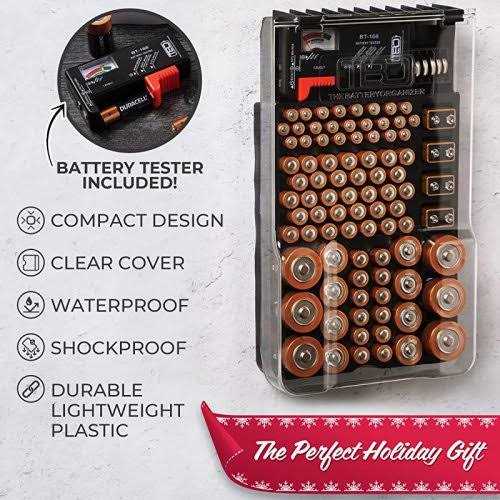THE BATTERY ORGANISER The Battery and Tester with Cover, Battery Storage Organizer and Case - Image 2