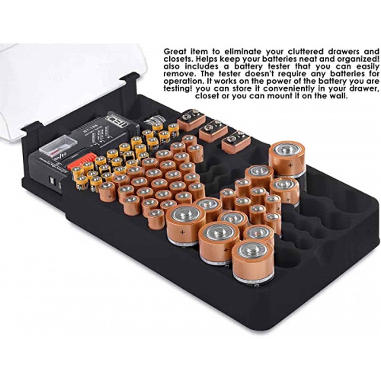 THE BATTERY ORGANISER The Battery and Tester with Cover, Battery Storage Organizer and Case - Image 3