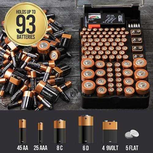 THE BATTERY ORGANISER The Battery and Tester with Cover, Battery Storage Organizer and Case - Image 4