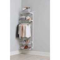 Rubbermaid Steel Expandable Closet Kit Organization Storage Solution
