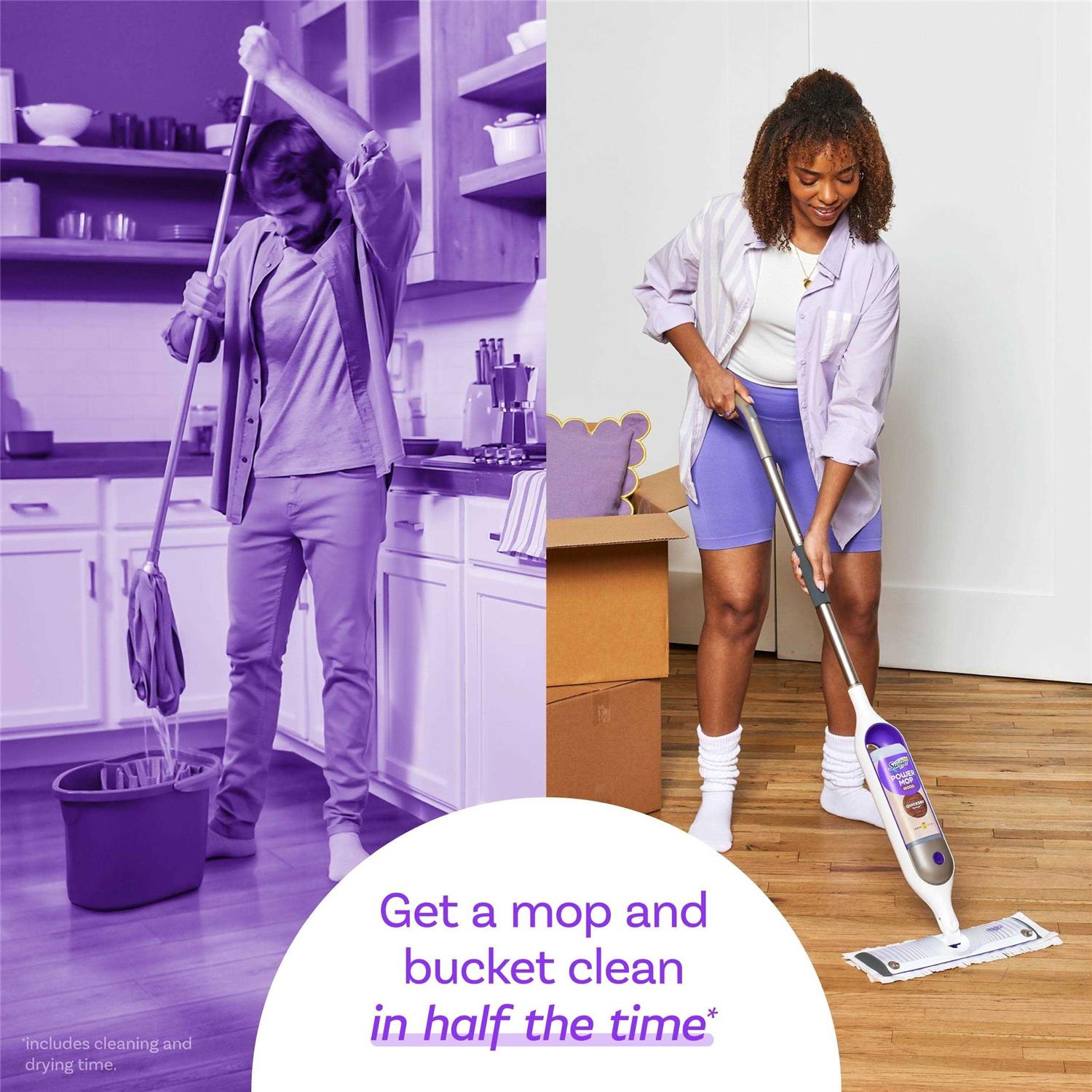 Swiffer Power Mop Wood Mopping Pad Refills - Image 4