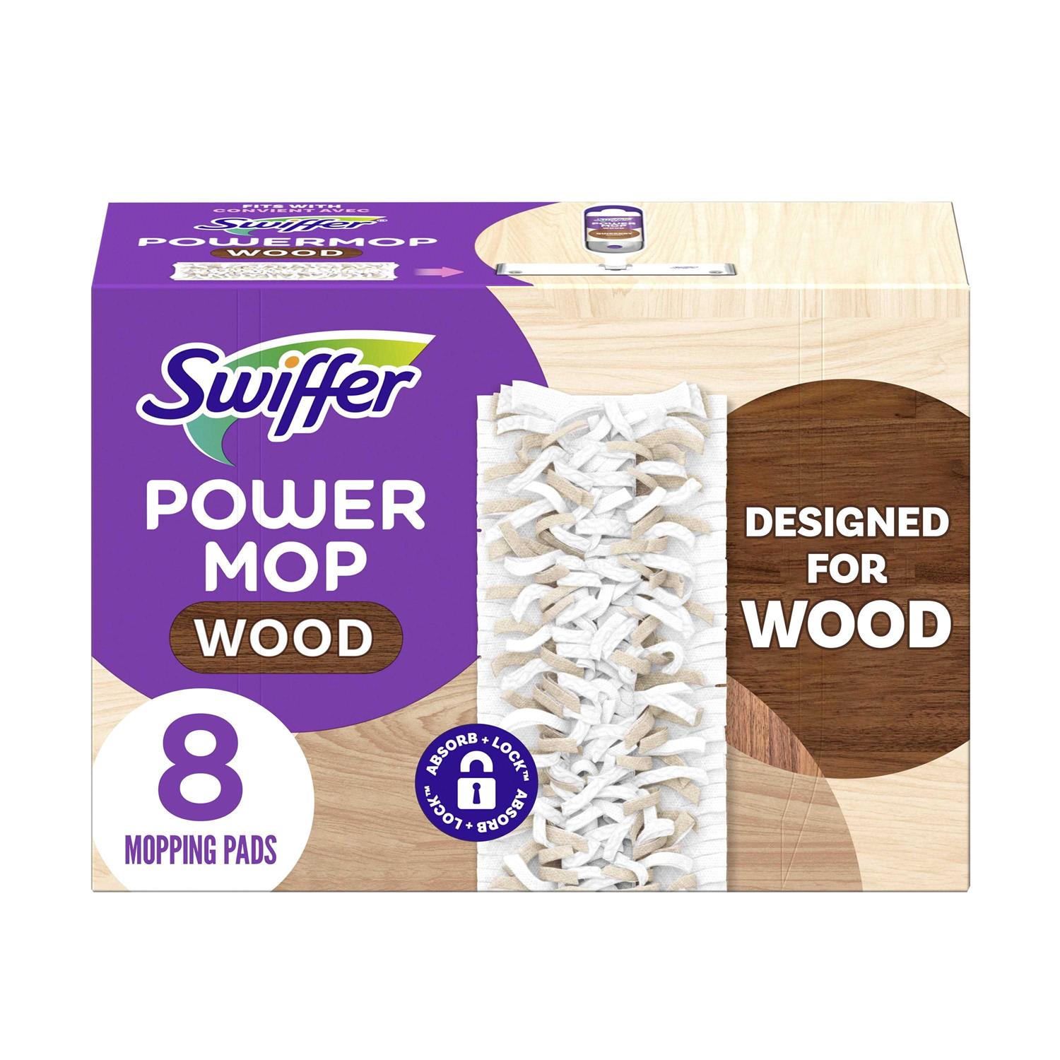 Swiffer Power Mop Wood Mopping Pad Refills
