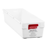 Rubbermaid 653858 15X3 WH Drawer Organizer Fg2917rdwht, As Shown