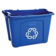 Rubbermaid Stacking Recycle Bin FG571473BLUE