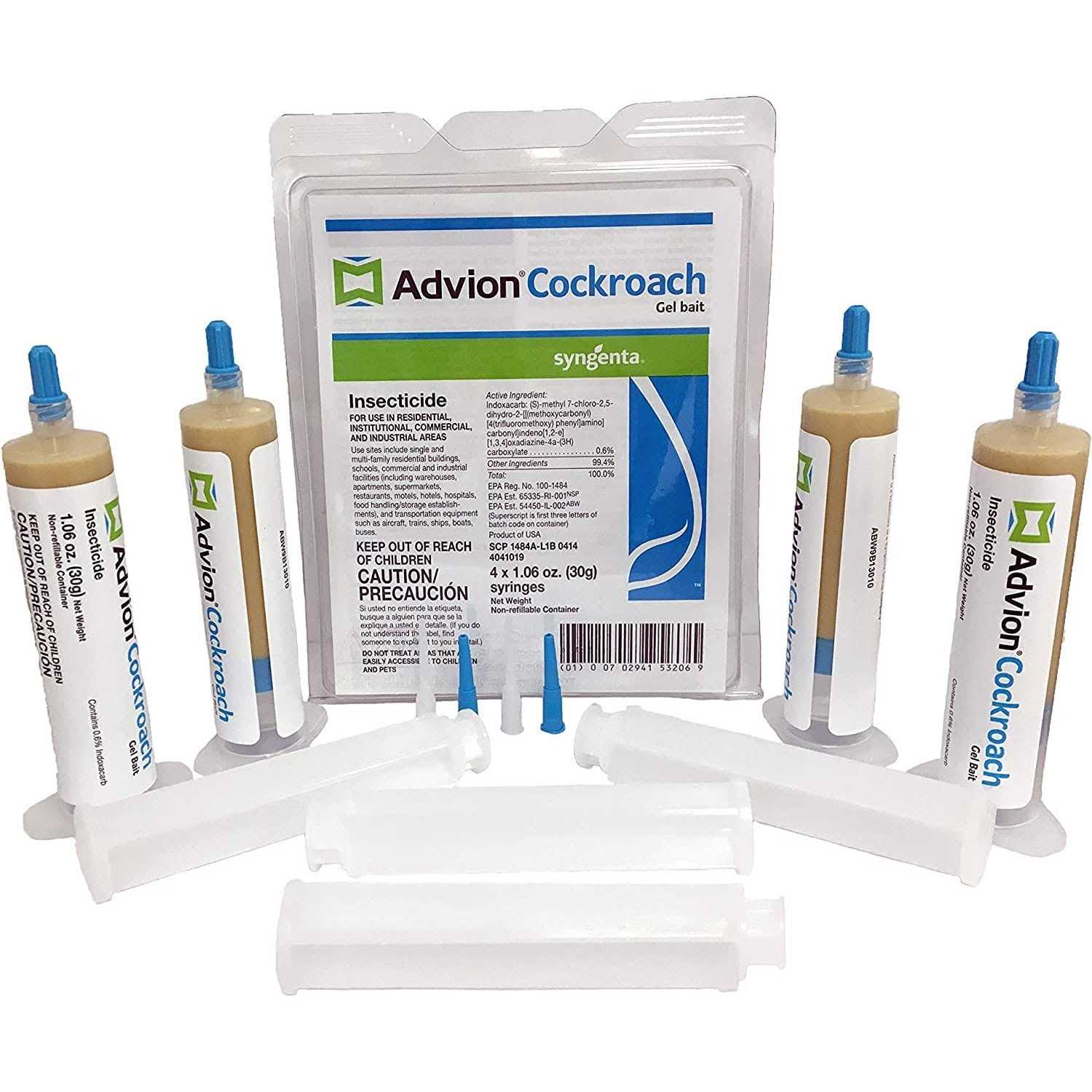 Syngenta Advion Cockroach Gel Bait 4 X 30 Gram Tubes