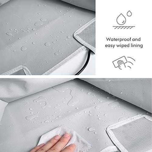 ROMOON 4 Bag Laundry Sorter Cart Laundry Hamper Sorter with Heavy Duty Rolling Wheels for Clothes Storage - Image 3