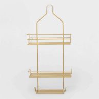 Room Essentials Metal Over the Shower Storage Brass