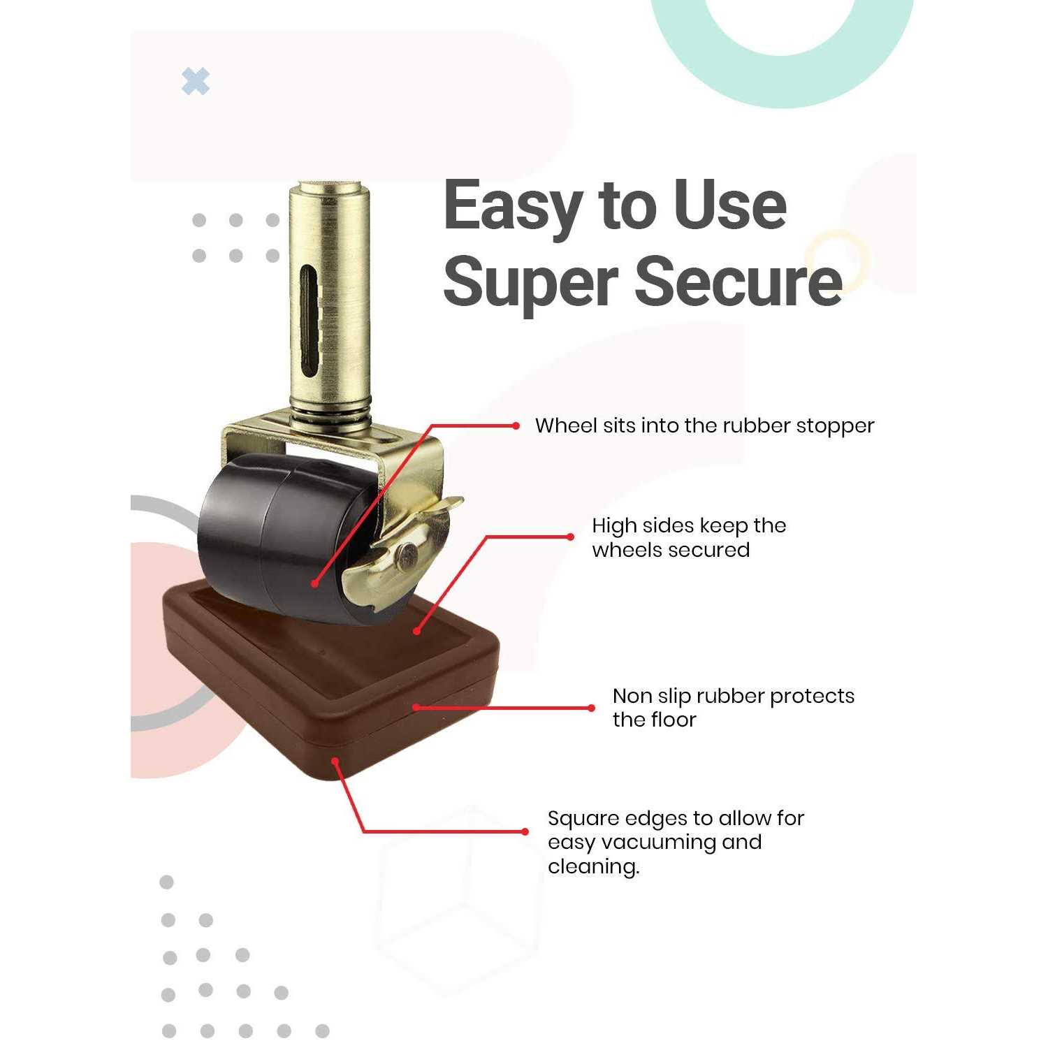 SlipToGrip Bed and Furniture Bed Stoppers Bed - Image 5