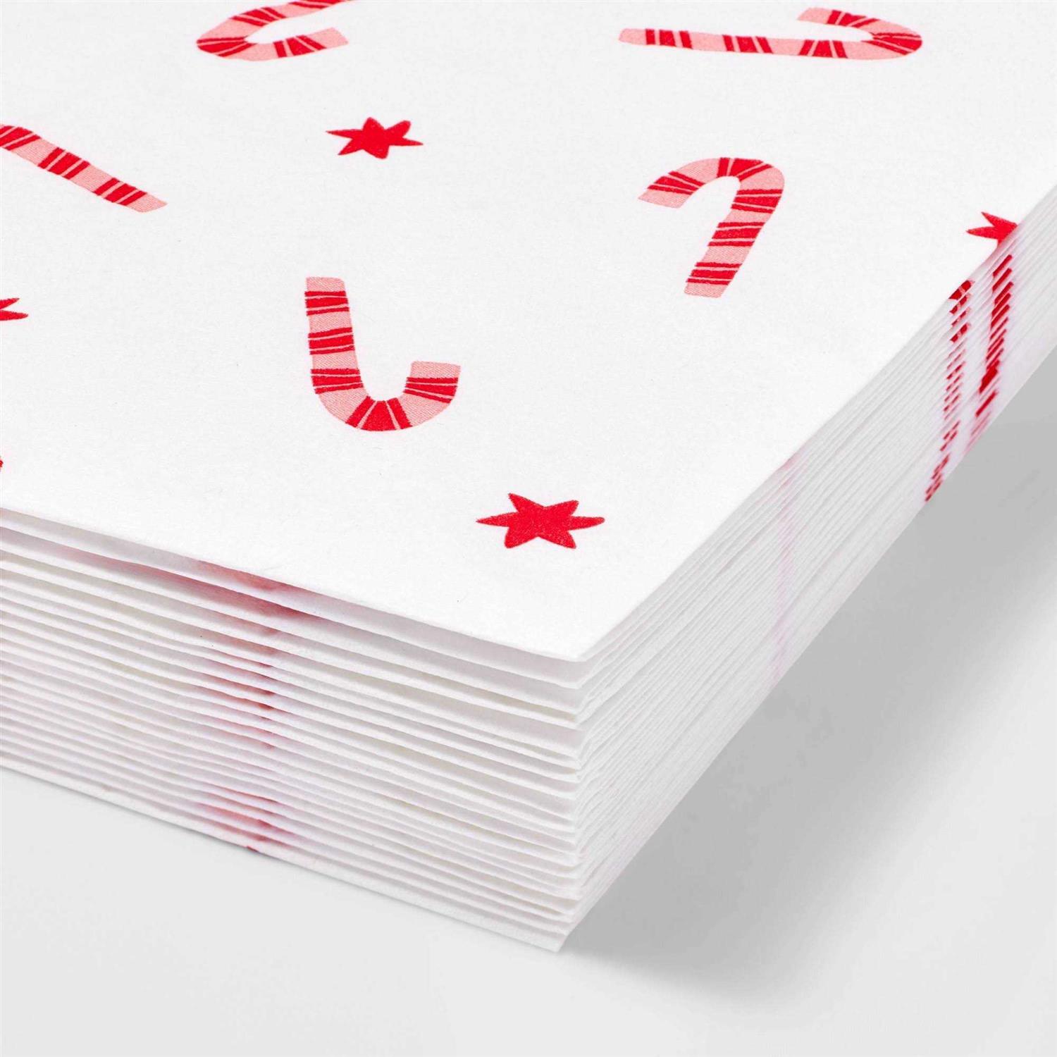 Spritz 20ct Christmas Candy Cane Napkin - Image 3
