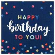 Spritz 20ct Everyday Happy Birthday Lunch Napkin