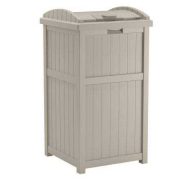 Suncast Outdoor Hideaway Trash Can Bin