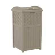 Suncast Outdoor Hideaway Trash Can Bin