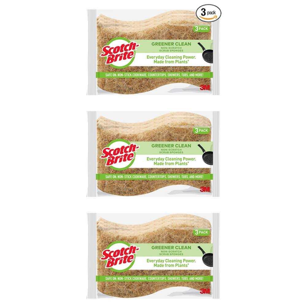 Scotch-Brite Greener Clean Non-Scratch Scrub Sponge