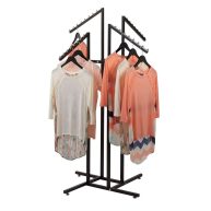 SSWBasics 4 Way Clothing Rack with Slanted Arms