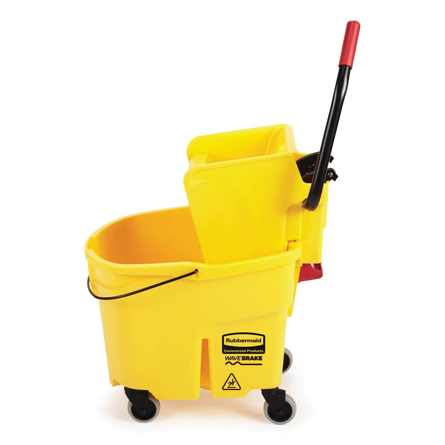 Rubbermaid Mop Bucket WaveBrake 35 qt Yellow 1887305