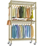 VIPEK V12 Heavy Duty Rolling Garment Rack 3 Tiers Clothes Rack