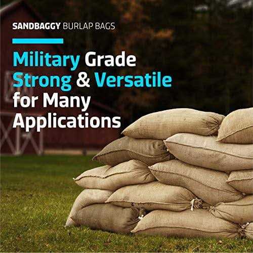 Sandbaggy Burlap Sand Bag Size 14 x 26 Sandbags 50lb Weight Capacity - Image 2