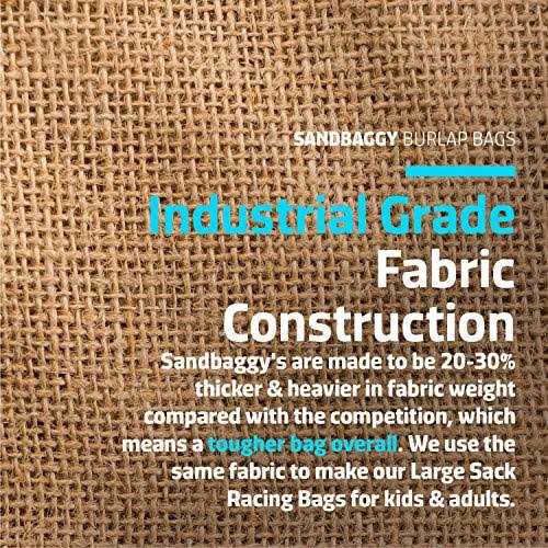 Sandbaggy Burlap Sand Bag Size 14 x 26 Sandbags 50lb Weight Capacity - Image 3