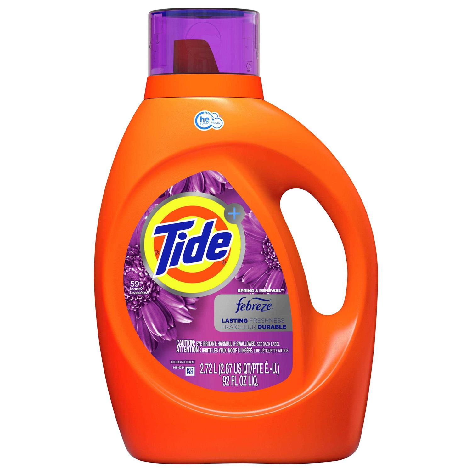 Tide Plus Febreze Freshness Spring Renewal Liquid Laundry Detergent